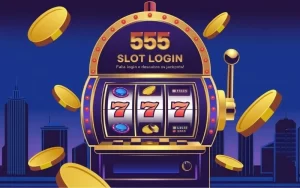 on image text '555 Slot Login: Faça Login e Descubra os Jackpots!'