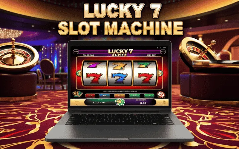 on image text 'LUCKY 7 SLOT MACHINE'