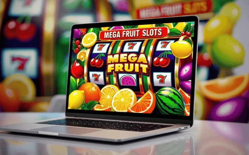 on image text 'MEGA FRUIT SLOTS'