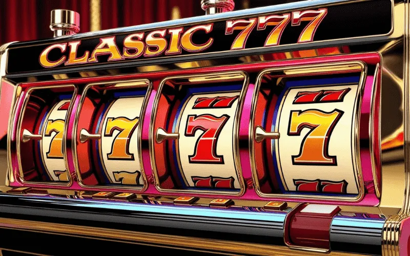 on image text 'CLASSIC 777 SLOT MACHINE'