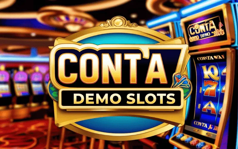 on image text 'CONTA DEMO SLOTS'