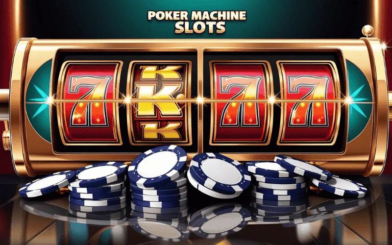 on image text 'POKER MACHINE SLOTS'